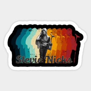 Stevie Nicks Retro Fade Vintage Sticker